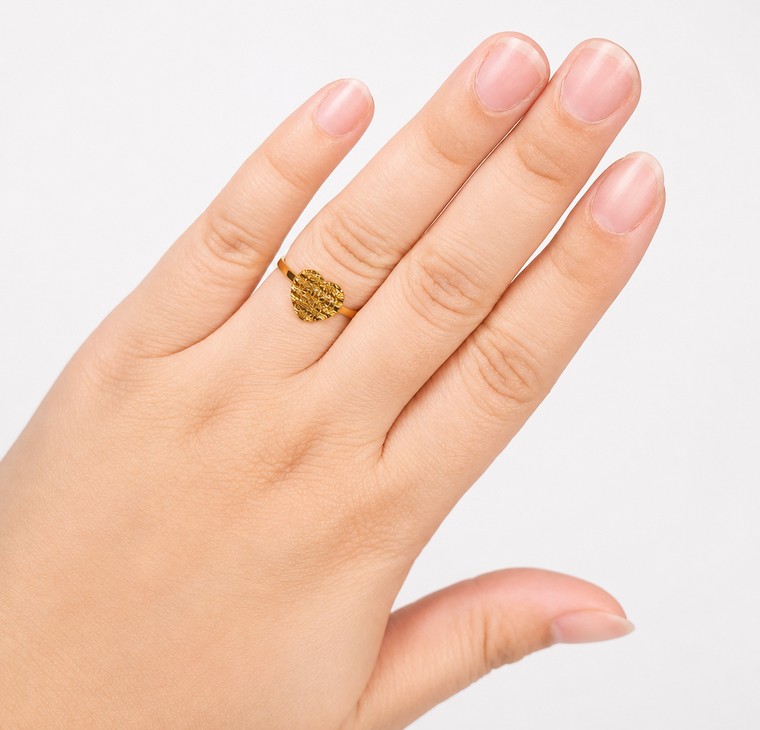 Merchant9 Cincin Emas ELORA Sparkle Love L:0.9CM