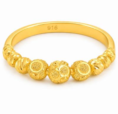 Merchant9 Cincin Emas Boba Dimensi Nonagon L:0.4CM