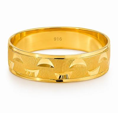 Merchant9 Cincin Emas Belah Rotan Leaf Matte