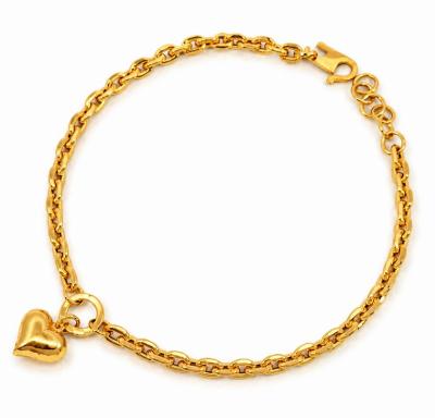 Merchant9 Rantai Tangan Choker Sauh Oval Polish Love L:0.4CM