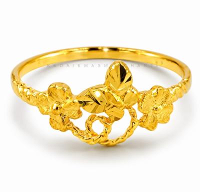 Merchant9 Cincin Emas Butterfly Clover