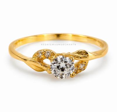 Merchant9 Cincin Emas Permata 916 Solitaire M6383