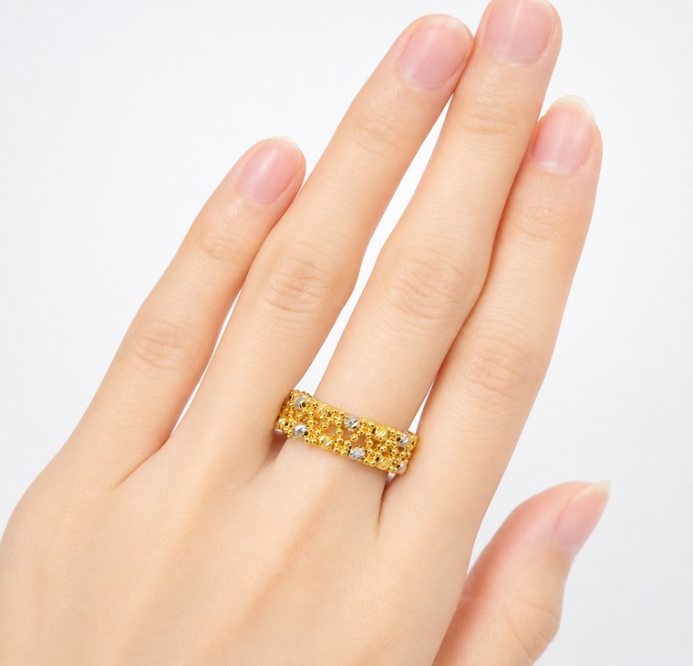 Merchant9 Cincin Emas Boba Italian 2C L:0.6CM