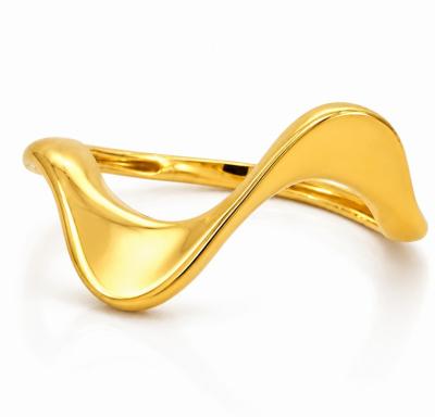 Merchant9 Cincin Emas Wave Polish L:1.4CM