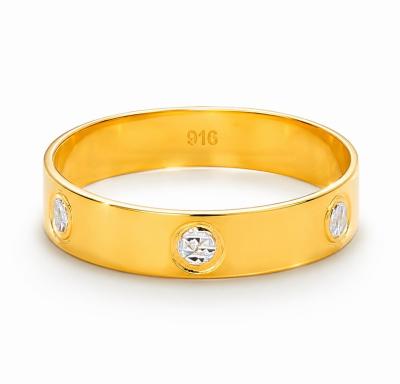Merchant9 Cincin Emas Belah Rotan Ctier Chrome L:0.45cm