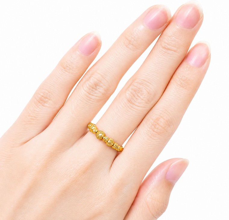 Merchant9 Cincin Emas Boba Dimensi L:0.4CM
