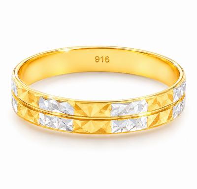 Merchant9 Cincin Emas Belah Rotan Dimensi 2 Layer 2C L:0.35CM
