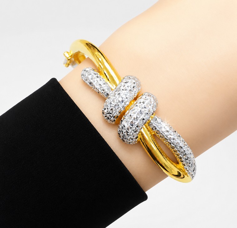 Merchant9 Gelang Oval Knot Diamond Cut 2C