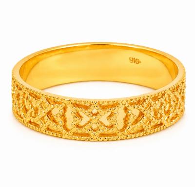Merchant9 Cincin Emas Belah Rotan Love L:0.4CM