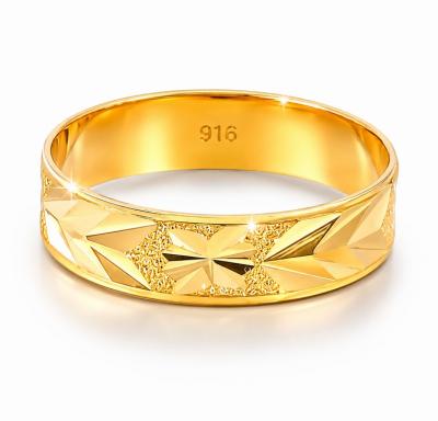 Merchant9 Cincin Emas Belah Rotan Star Pasir L:0.45CM