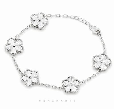 Merchant9 Rantai Tangan Sauh SAKURA FLOWER 5 Chrome L:1.1CM