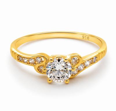 Merchant9 Cincin Emas Permata 916 M6216 silang