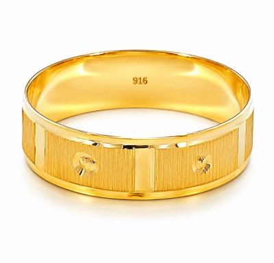 Merchant9 Cincin Emas Belah Rotan Dot Brick L:0.5CM