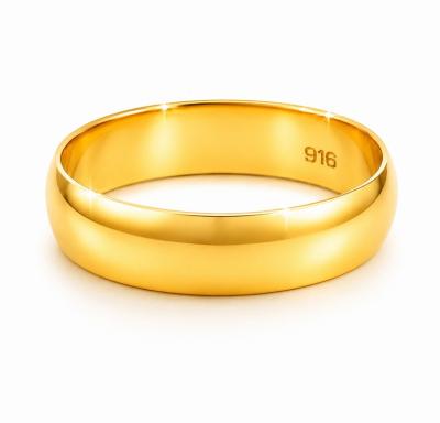 Merchant9 Cincin Emas Belah Rotan LOTR Padu L:0.45CM