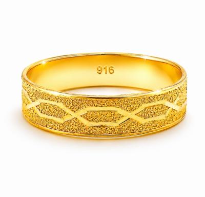 Merchant9 Cincin Emas Belah Rotan Pasir L:0.45CM