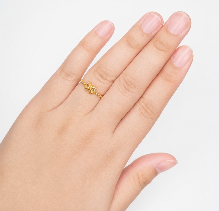 Merchant9 Cincin Emas Butterfly Oval