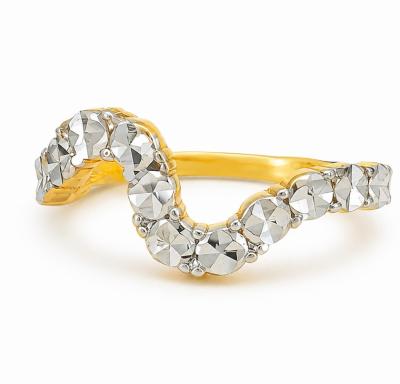 Merchant9 Cincin Emas Wave Diamond Cut 2C L:0.3CM