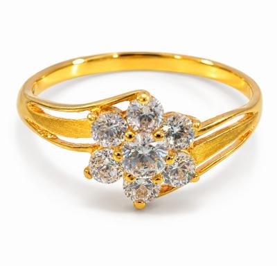 Merchant9 Cincin Emas Permata 6657 Bunga Silang