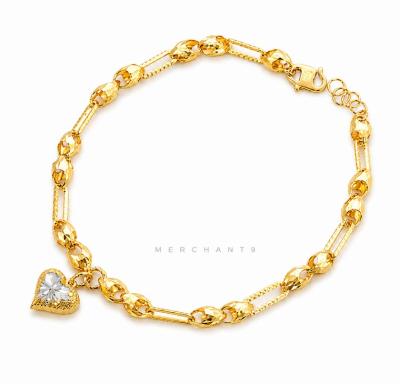 Merchant9 Rantai Tangan Choker Siput Paperclip Love II 2C L:0.35CM