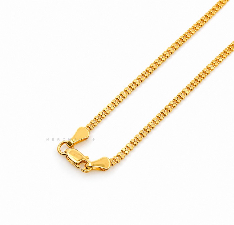 Merchant9 Rantai Leher THURAYA Choker Curb Chain Cascade Fringe 2C