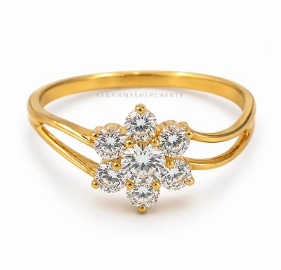 Merchant9 Cincin Emas Permata Cera 9051 Bunga