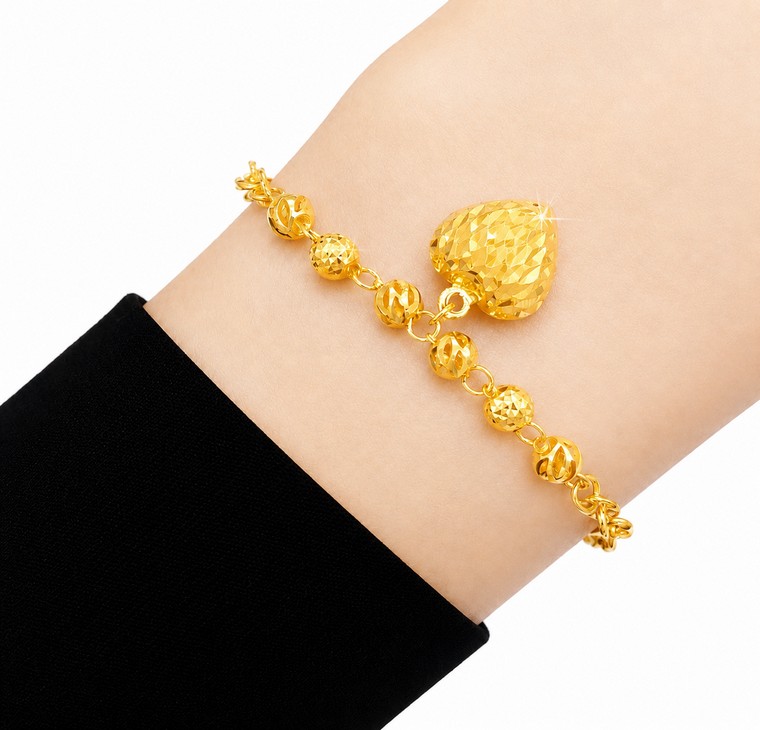 Merchant9 Rantai Tangan Choker Polo Candy Dimensi Love L:0.3CM