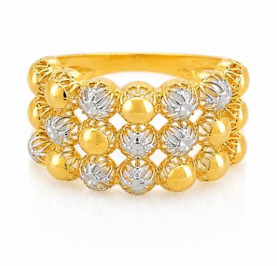 Merchant9 Cincin Emas Boba Polish Kerawang 2C L:1.2CM