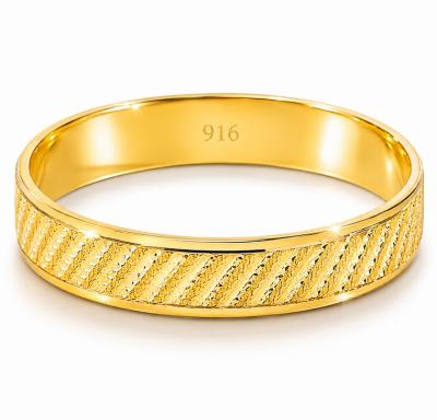 Merchant9 Cincin Emas Belah Rotan Dimensi Stripe L:0.35CM