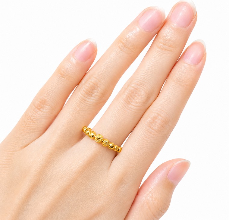 Merchant9 Cincin Emas Boba Dimensi L:0.4CM