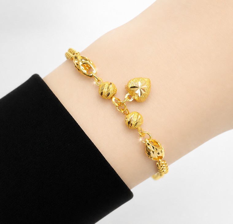 Merchant9 Rantai Tangan Choker Gajah Licin Siput Love L:0.3CM