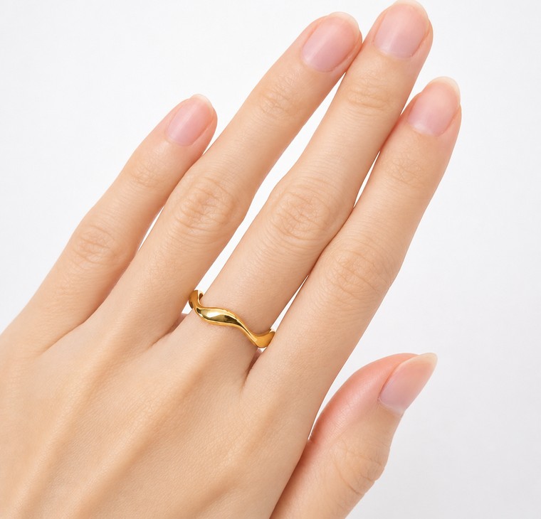 Merchant9 Cincin Emas Wave