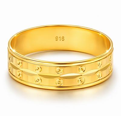 Merchant9 Cincin Emas Belah Rotan Leaf (Matte) I L:0.45CM