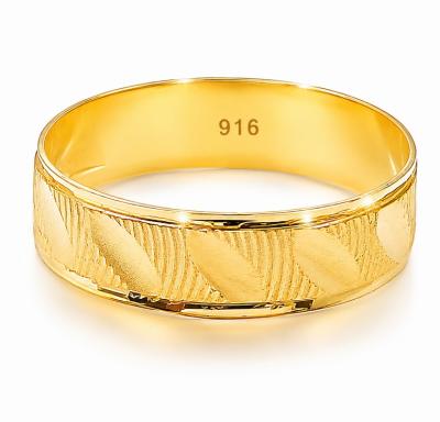 Merchant9 Cincin Emas Belah Rotan Leaf