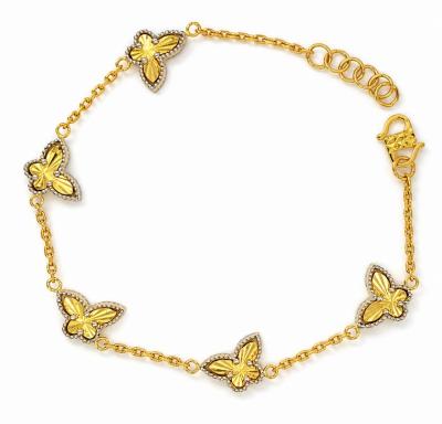 Merchant9 Rantai Tangan Sauh Butterfly Dimensi 5 2C L:1CM