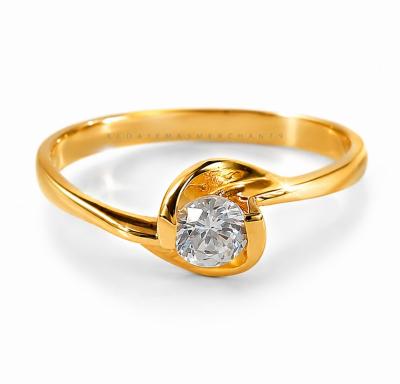 Merchant9 Cincin Emas Permata Cera M9049 Solitaire