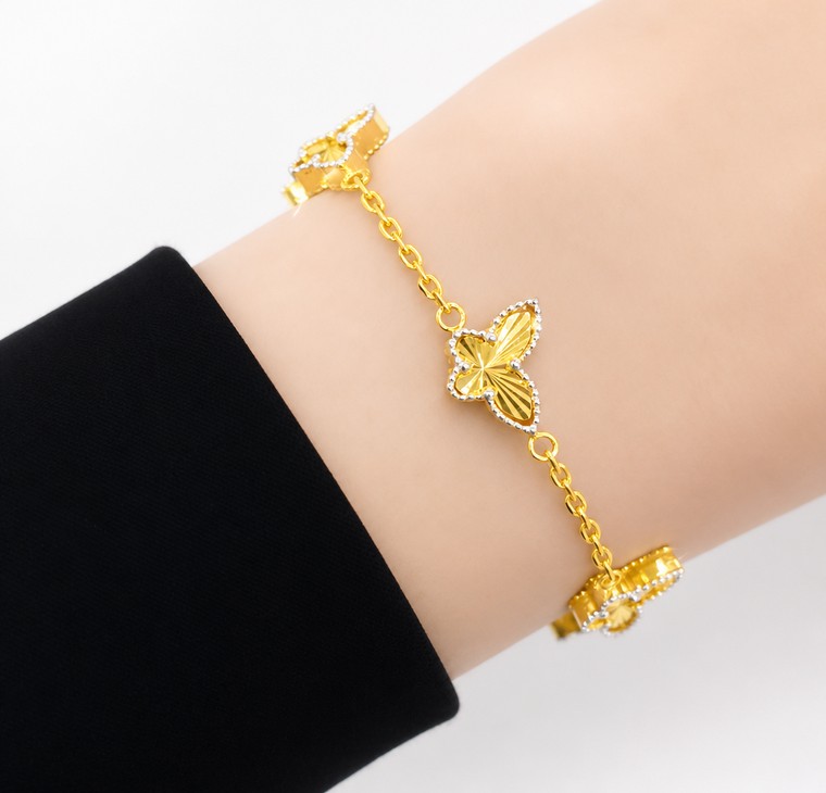 Merchant9 Rantai Tangan Sauh Butterfly Dimensi 5 2C L:1CM