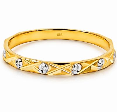 Merchant9 Cincin Emas Belah Rotan Siput X Chrome L:0.2CM