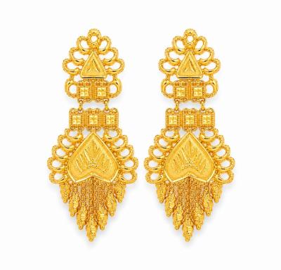 Merchant9 Subang Skrew THURAYA Floral Petal Fringe