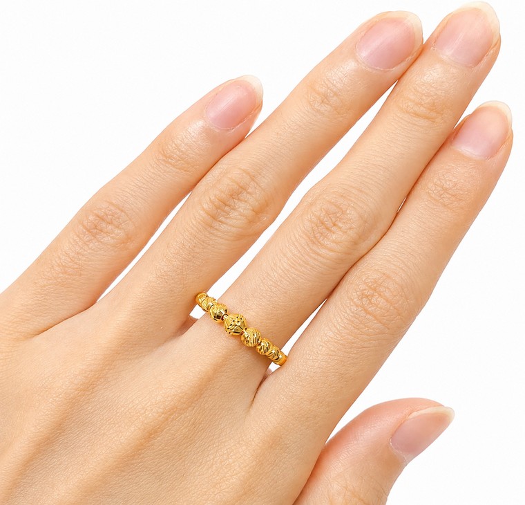 Merchant9 Cincin Emas Boba Italian Dimensi L:0.4CM