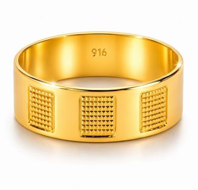Merchant9 Cincin Emas Belah Rotan Cube Dimensi L:0.6CM