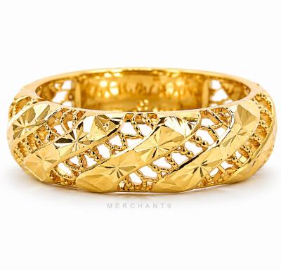 Merchant9 Cincin Emas Kerawang L:0.6CM