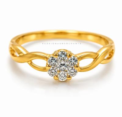Merchant9 Cincin Emas Permata 916 6027 bunga
