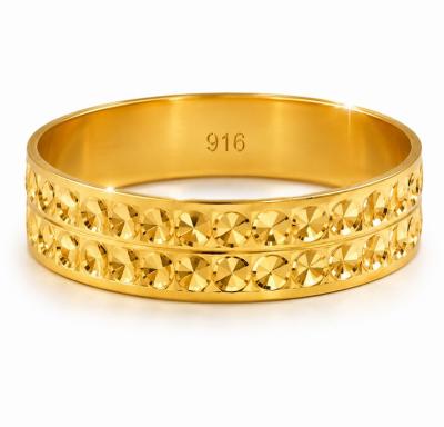 Merchant9 Cincin Emas Belah Rotan Siput Polish Padu L:0.55CM
