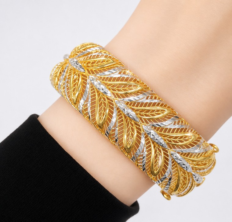 Merchant9 Gelang Folia Petak Kerawang 2C L:2.1CM