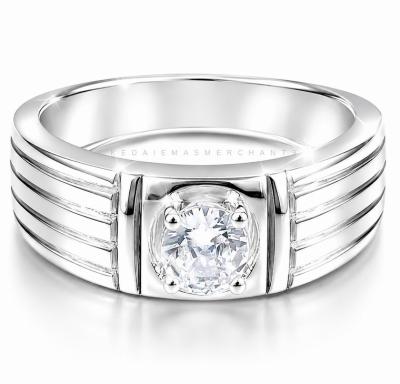 Merchant9 Cincin Perak Batu Putih CPWHSS