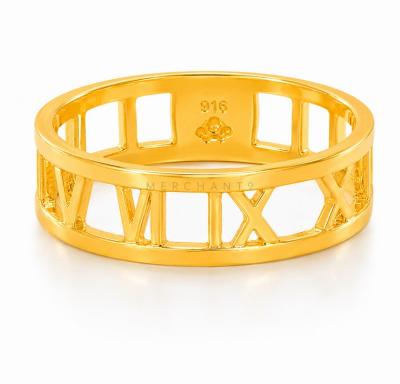 Merchant9 Cincin Emas Roman Polish Full L:0.55CM