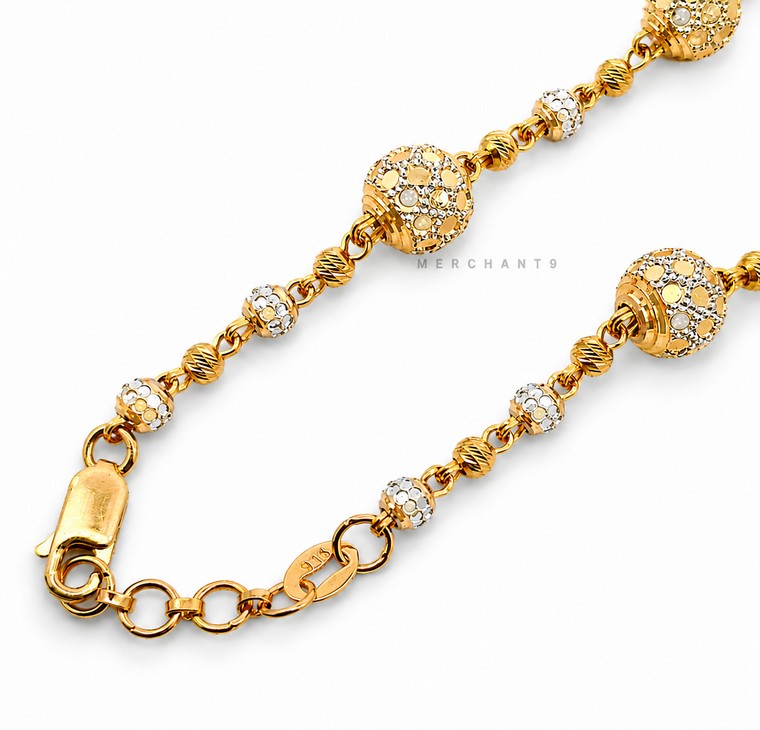 Merchant9 Rantai Tangan Candy Disco Dot Italian 2C L:0.8CM