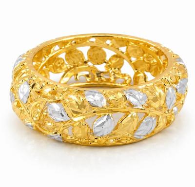 Merchant9 Cincin Emas Belah Rotan Daun Klasik 2C L:0.7CM