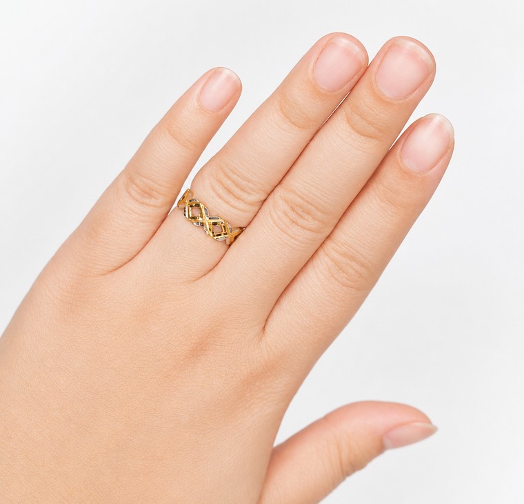 Merchant9 Cincin Emas X Dimensi 2C L:0.55CM