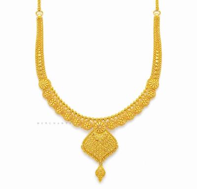 Merchant9 Rantai Leher THURAYA Choker Ice Cream Floral Fish Scale Drop